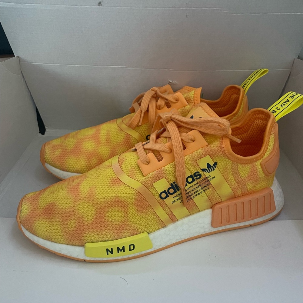 Sz 10.5 Adidas NMD Orange Sneakers